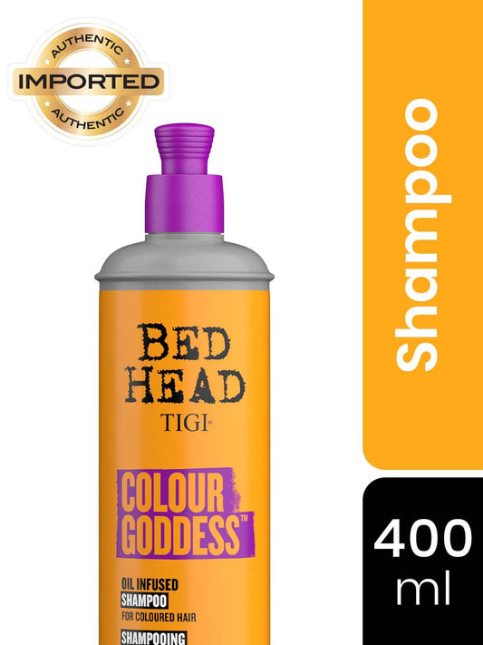 Bed Head Colour Goddess Oil Infused Shampoo for Coloured Hair.