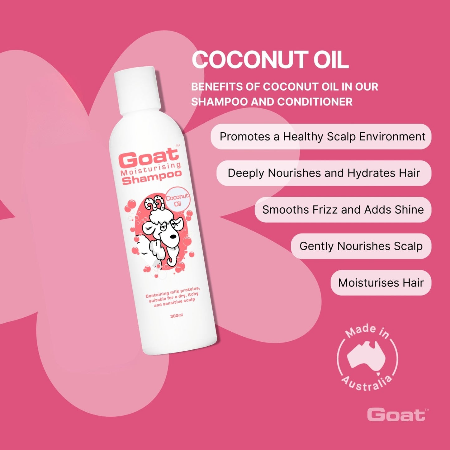Goat - Moisturising Shampoo Coconut Oil (300ml)