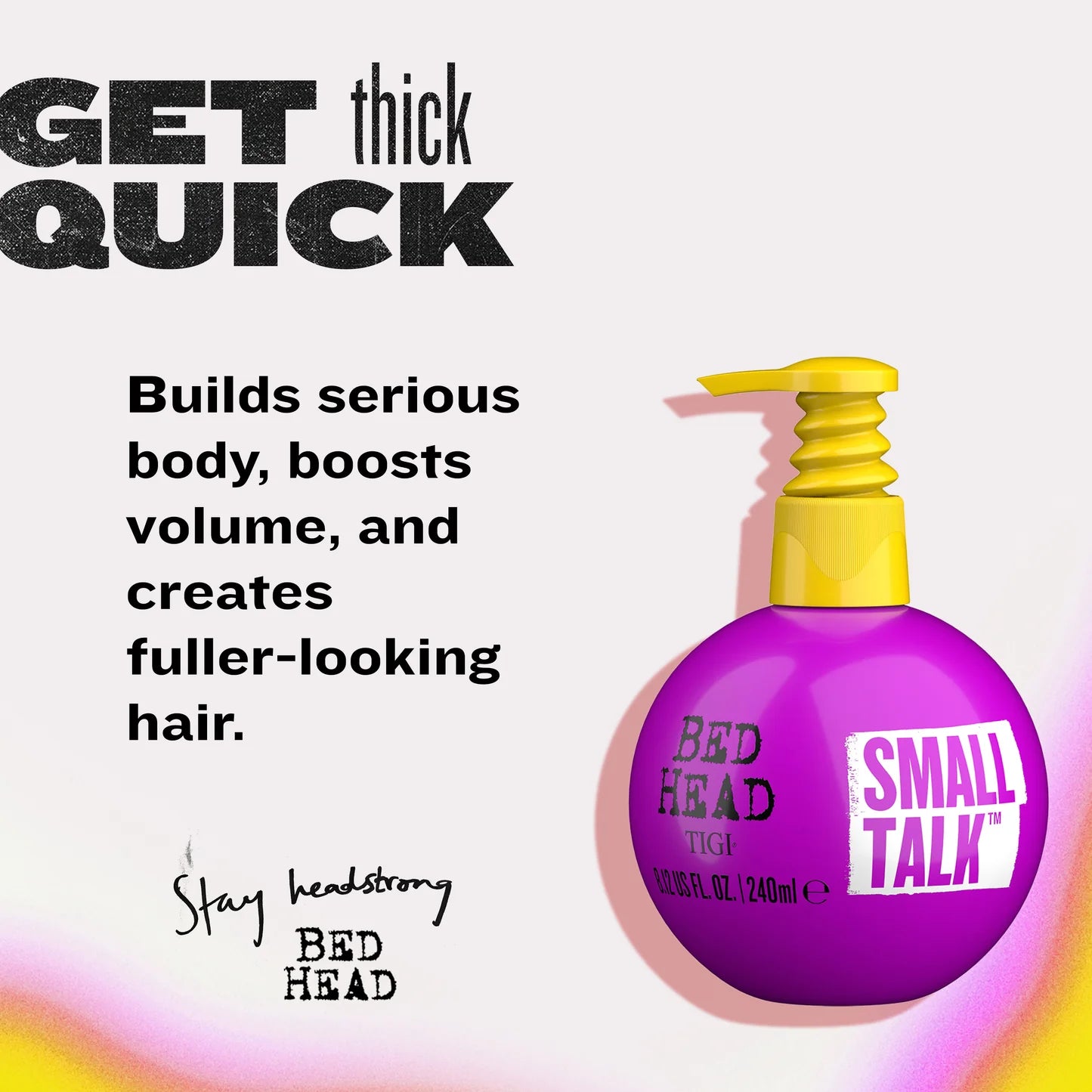Bed Head Small Talk Thickening Cream Hair Styler – 125ml