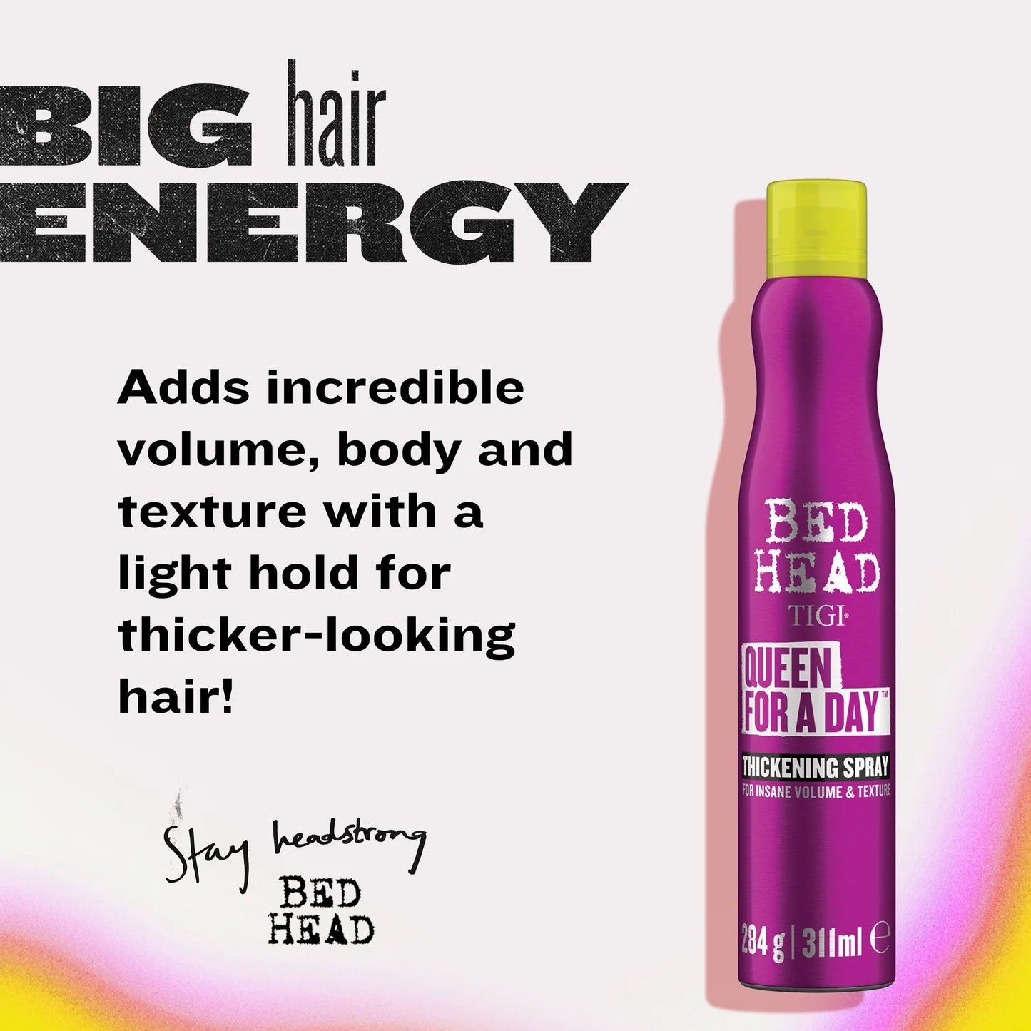 Bed Head Queen for a Day Hair Styling Spray – 311ml