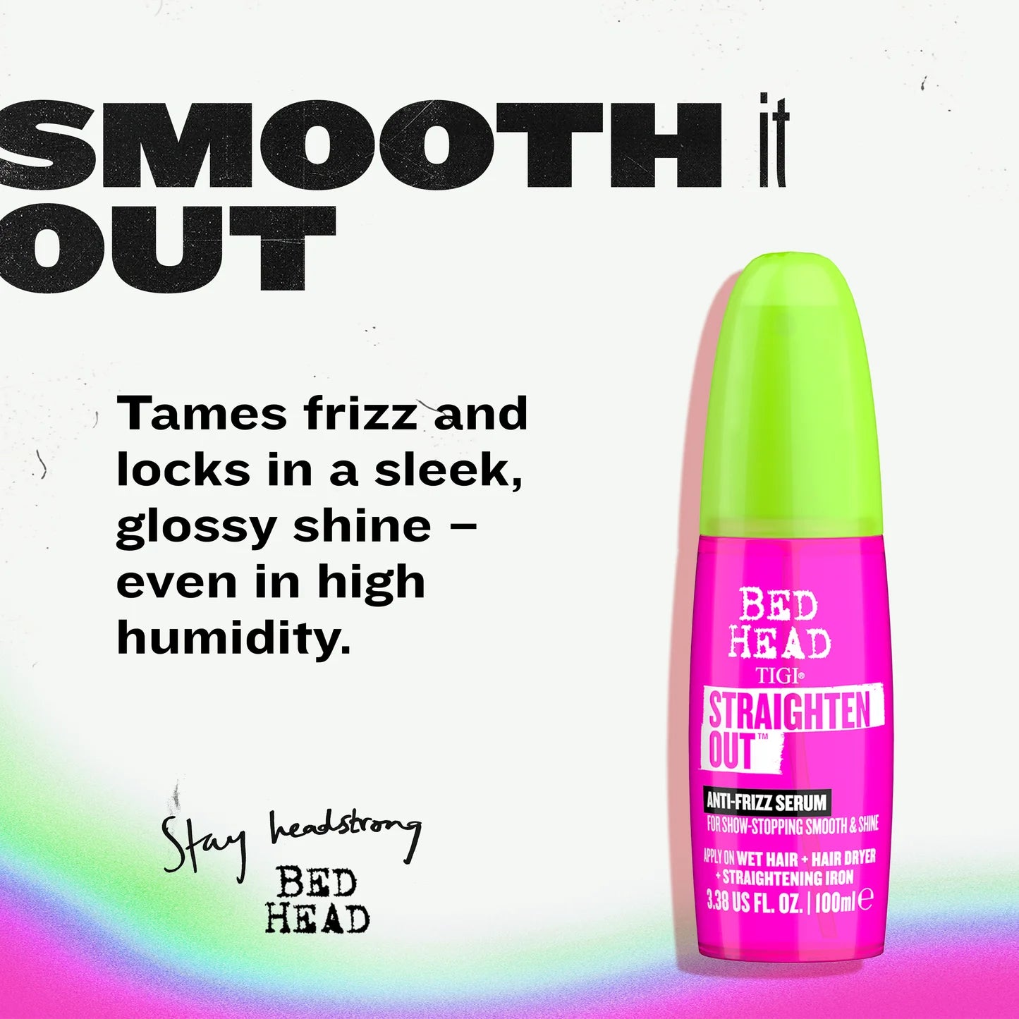 Bed Head Straighten Out Anti-Frizz Serum for Smooth & Shine
