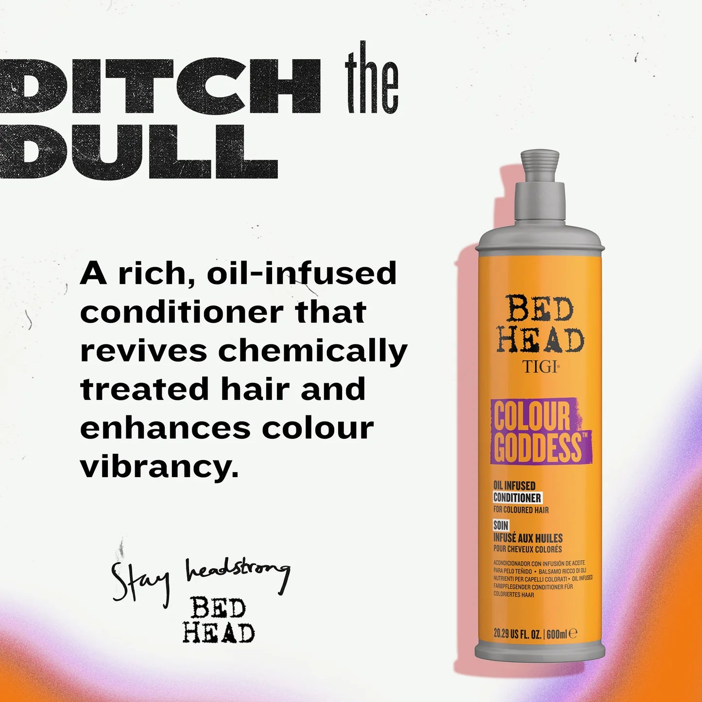 Bed Head Colour Goddess Oil Infused Shampoo for Coloured Hair