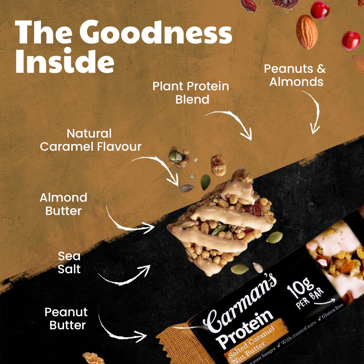 Carmans Bar Protein Salted Caramel Nut Butter 200g