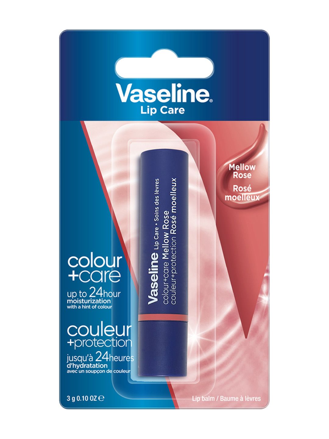 Vaseline Colour+Care Tinted Lip Balm Stick with Shea Butter 3g - Mellow Rose
