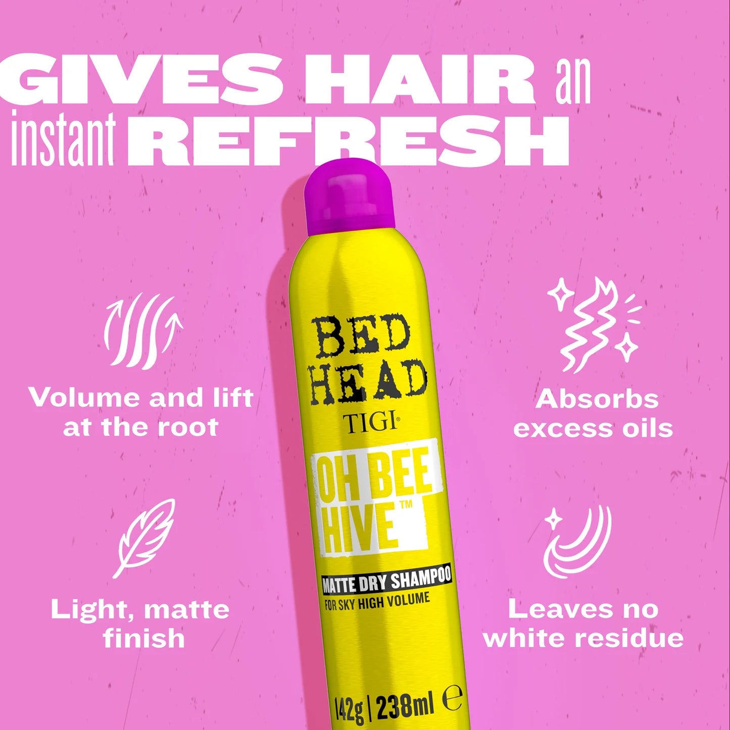 Bed Head Oh Bee Hive Volumizing Dry Shampoo – 238ml