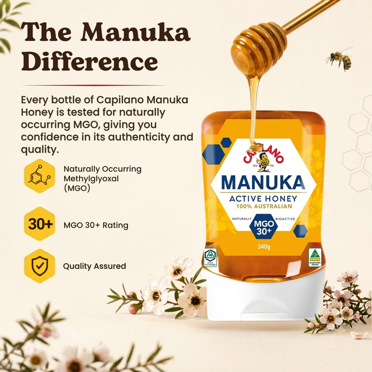 Capilano - Australian Honey UDA Manuka (340g)