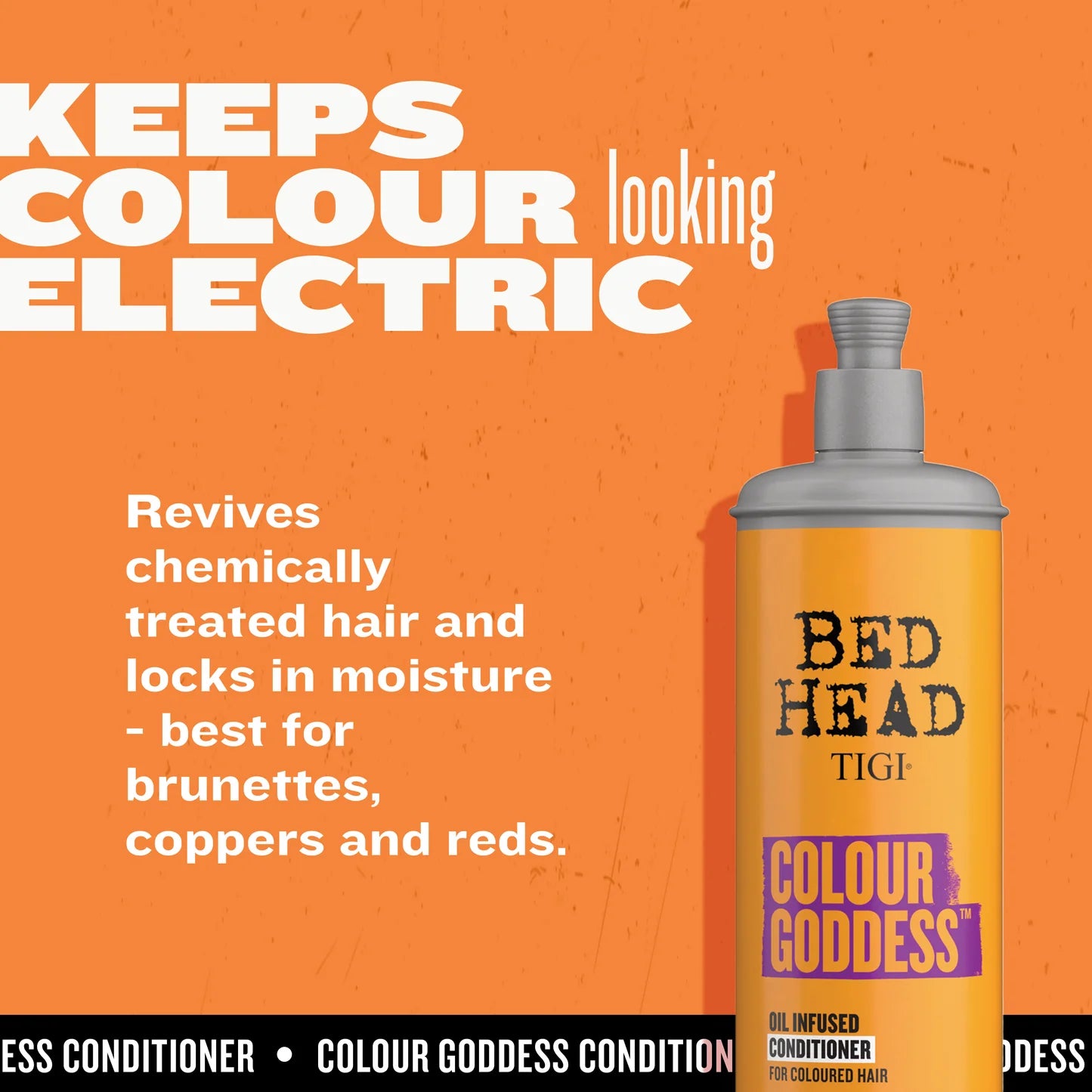 Bed Head Colour Goddess Oil Infused Shampoo for Coloured Hair