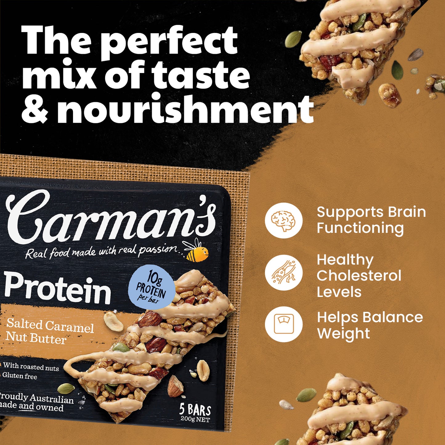 Carmans Bar Protein Salted Caramel Nut Butter 200g