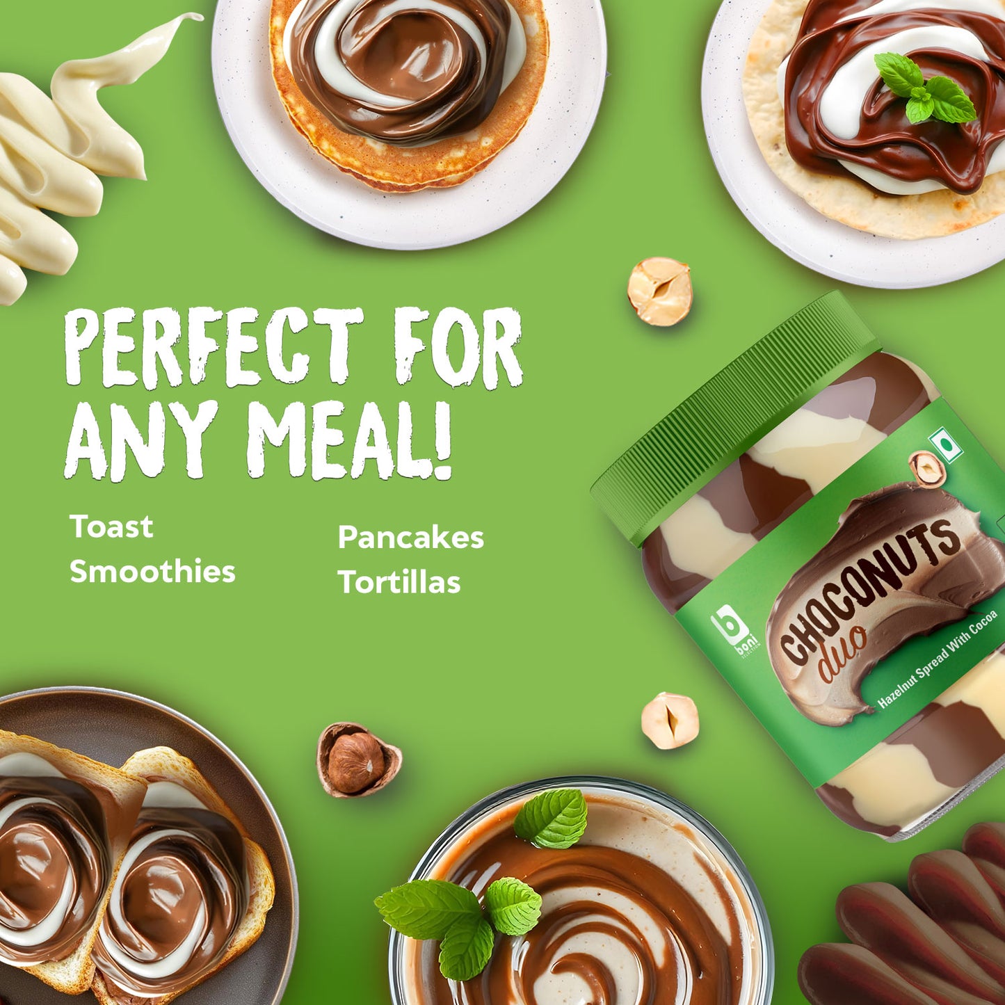 BONI Hazelnut Spread with Cocoa- 400gm