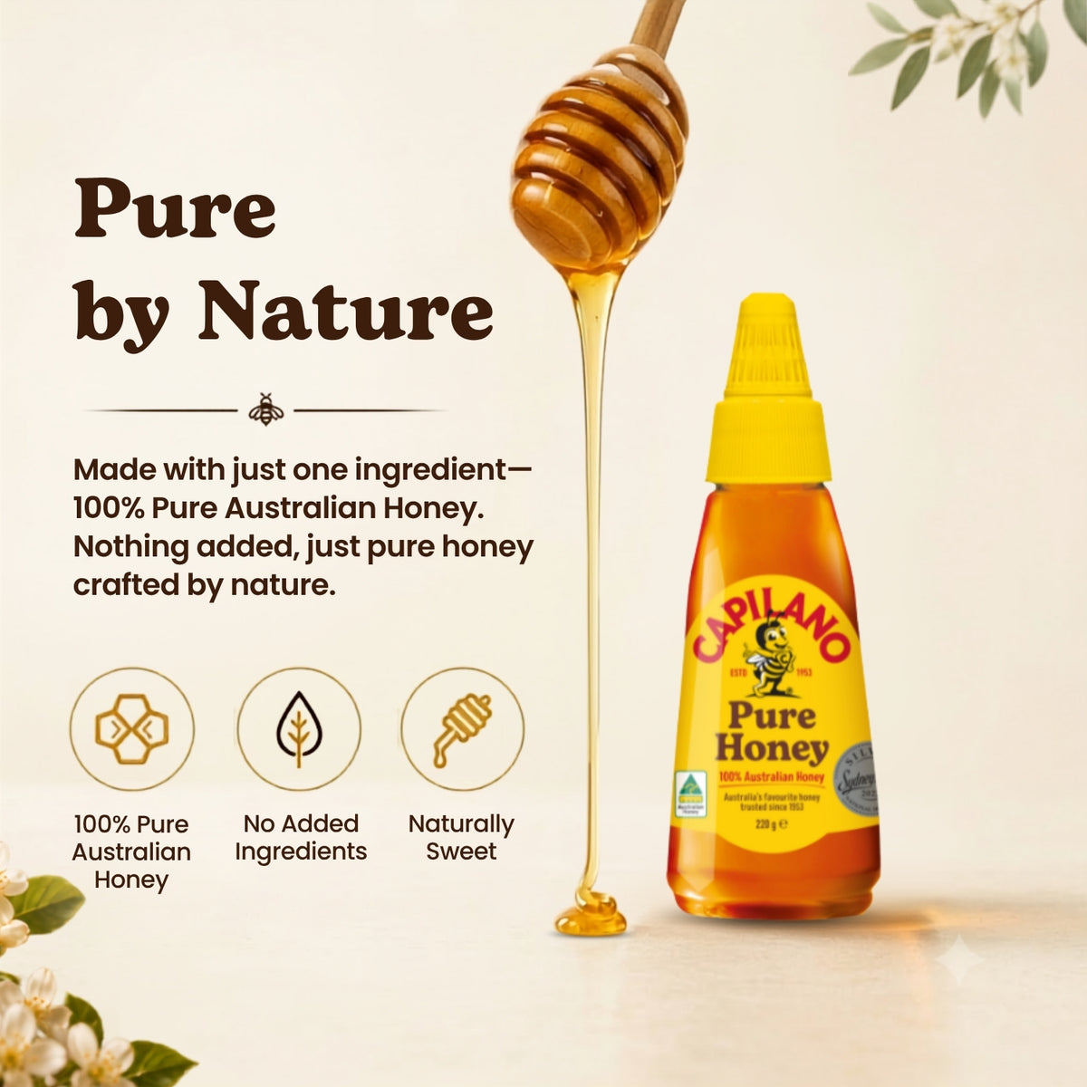 Capilano - Pure Honey No Added Sugar (220g)