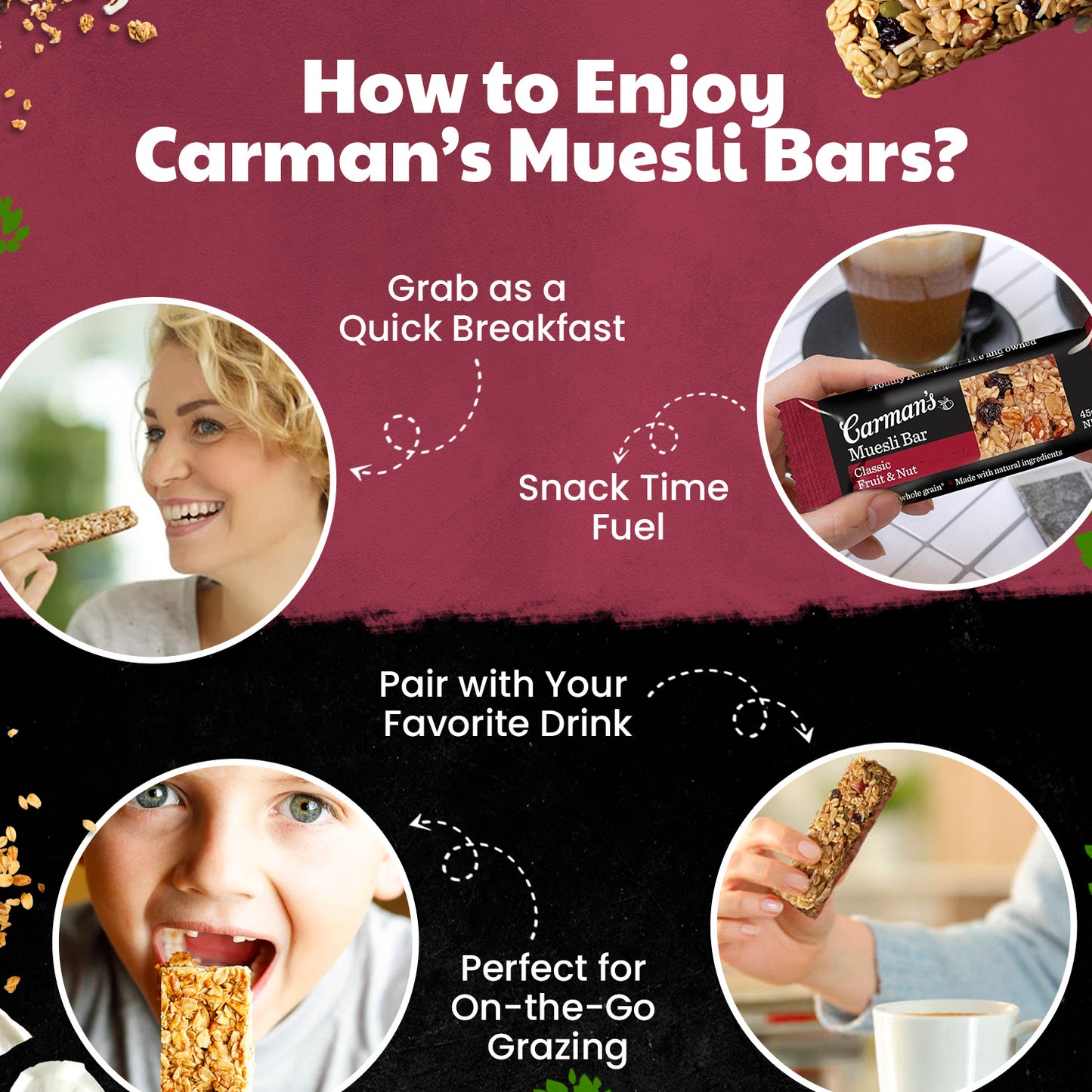 Carmans Bar Traditional Classic Fruit & Nut 270g