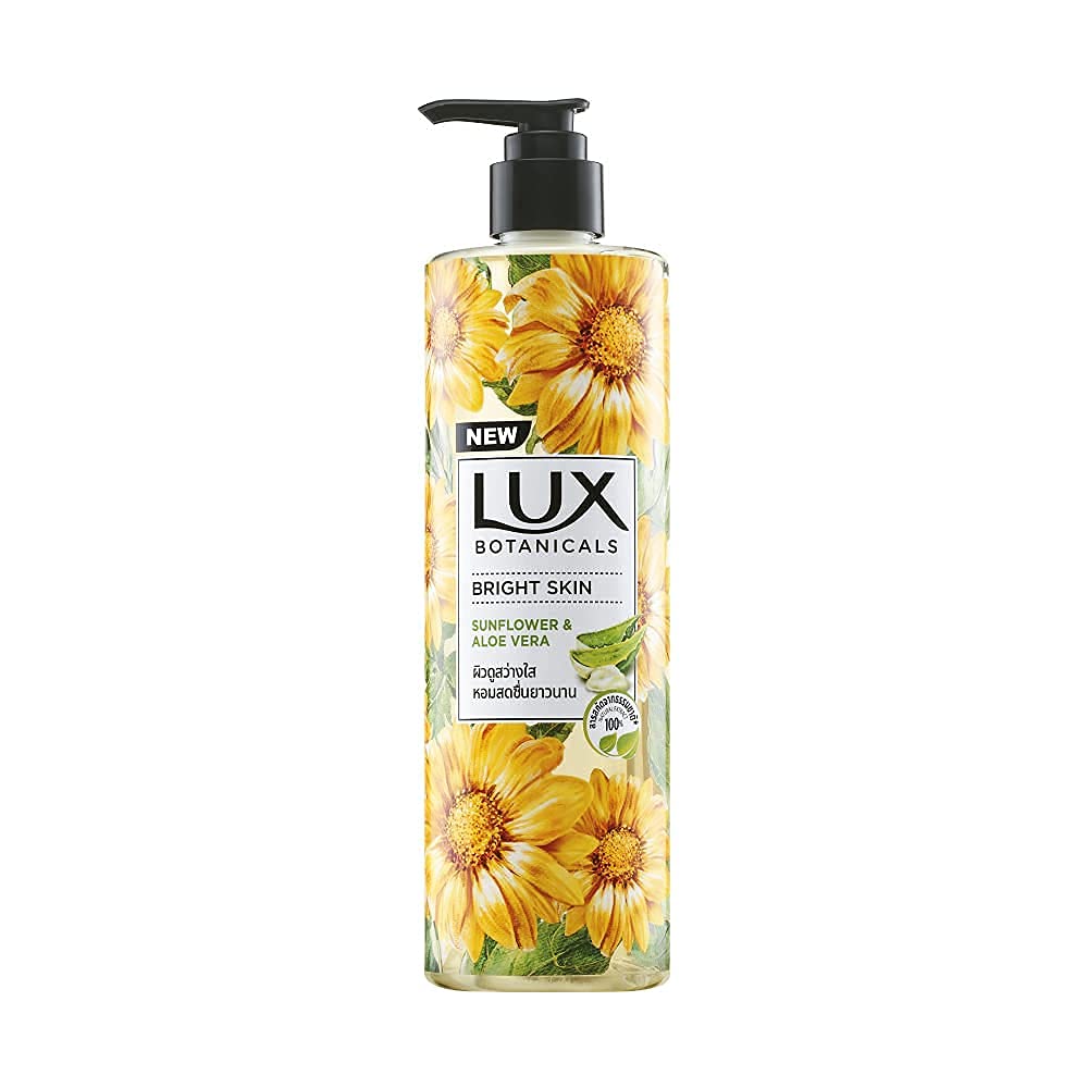 LUX Botanicals Bright Skin Body Wash | Sunflower & Aloe Vera Extracts 450ml