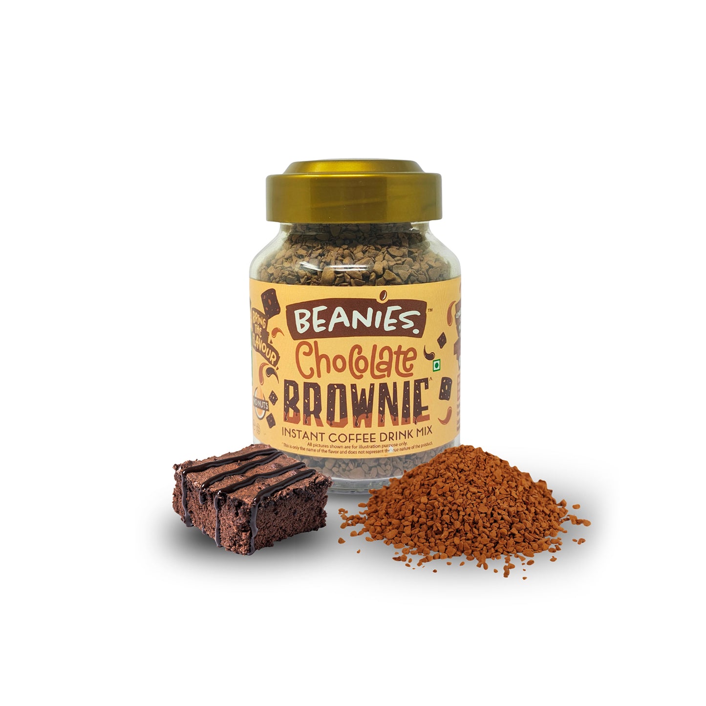 Beanies Chocolate Brownie Flavour Instant Coffee, 50g