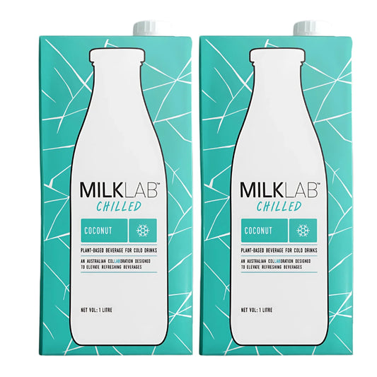 MILKLAB Coconut Lactose-Free Milk in India, Australian owned Barista Milk, 1Litre- Pack of 2