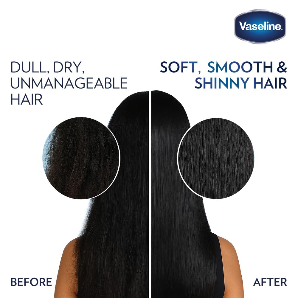 Vaseline Hair Tonic & Scalp Conditioner | Smoothes Hair | Locks In Moisture | Non-Greasy Shine | 200 ML