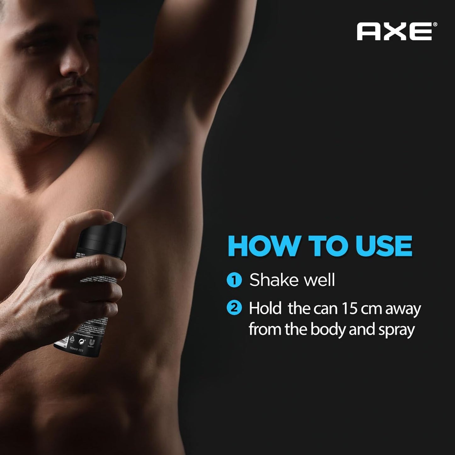 Axe Ice Chill Deodorant Body Spray for Men 48H* Odour Protection Crushed Mint & Rosemary notes 150ml