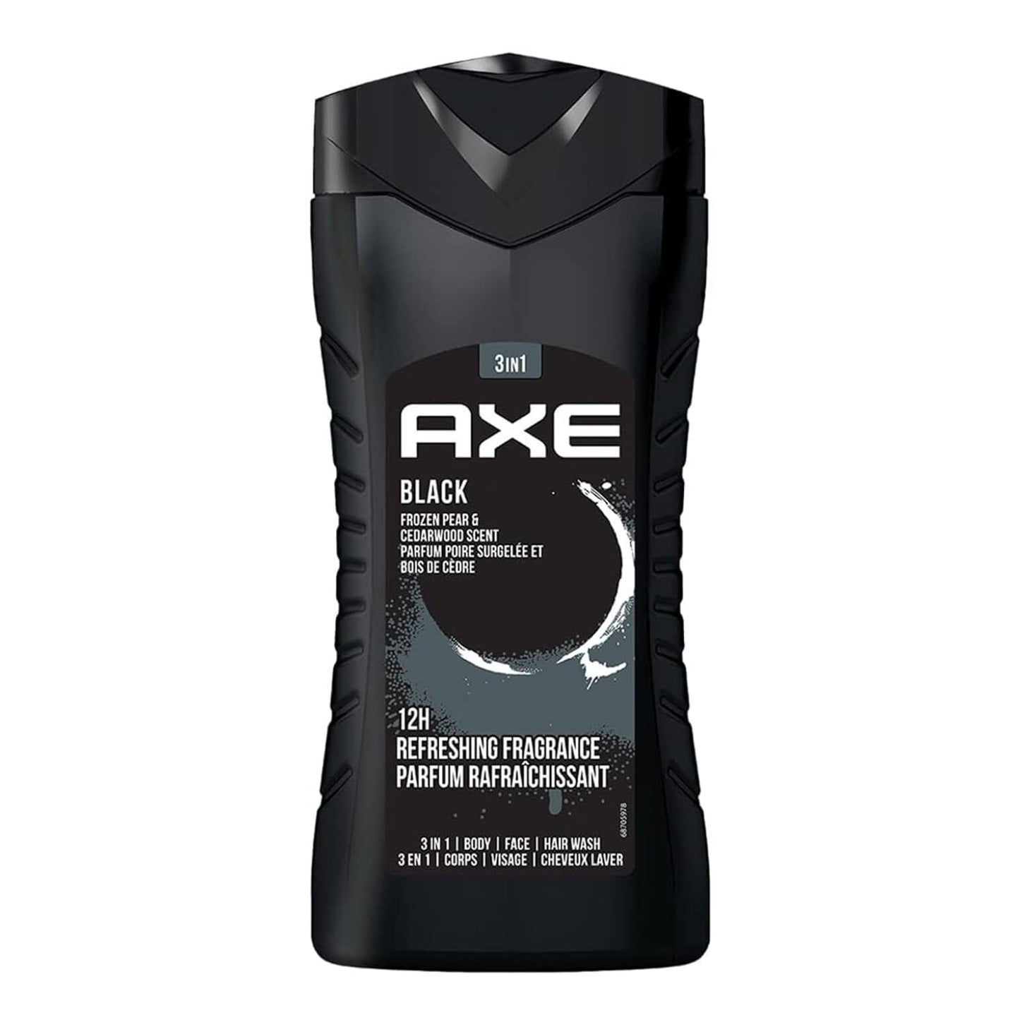 Axe Black 3 In 1 Body, Face & Hair Wash for Men, Long-Lasting Fragrance