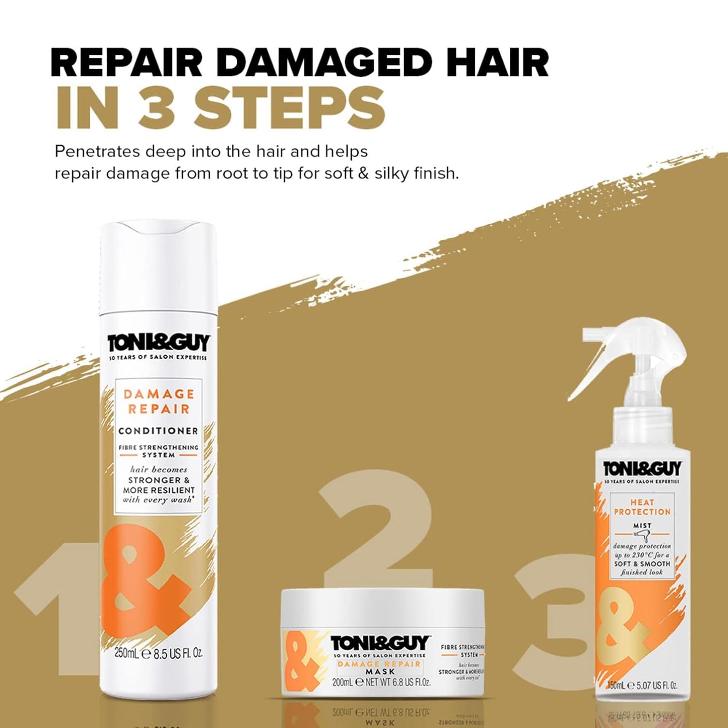 Toni&Guy Damage Repair Conditioner for Dull & Damaged Hair – 250ml