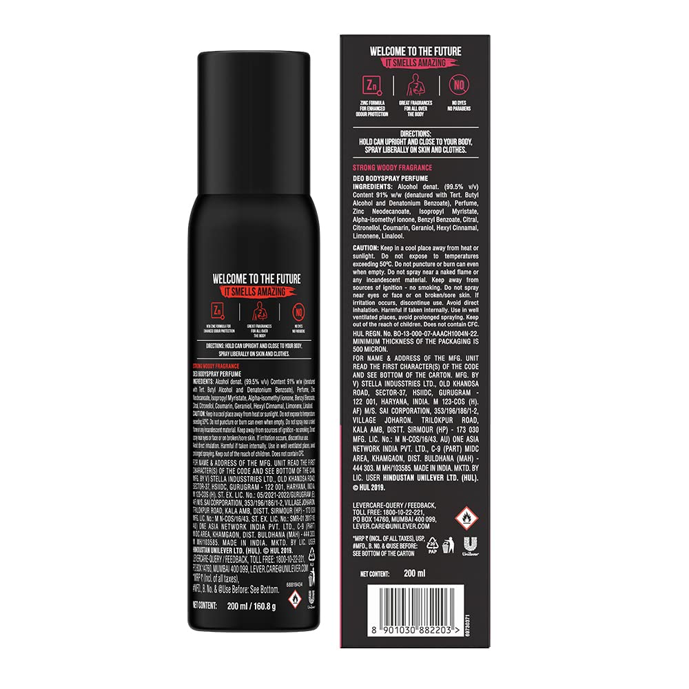 AXE Signature Intense Long Lasting No Gas Body Perfume Spray For Men