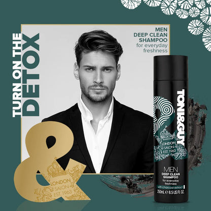 Toni&Guy - Men Deep Clean Shampoo with Activated Charcoal (250ml)