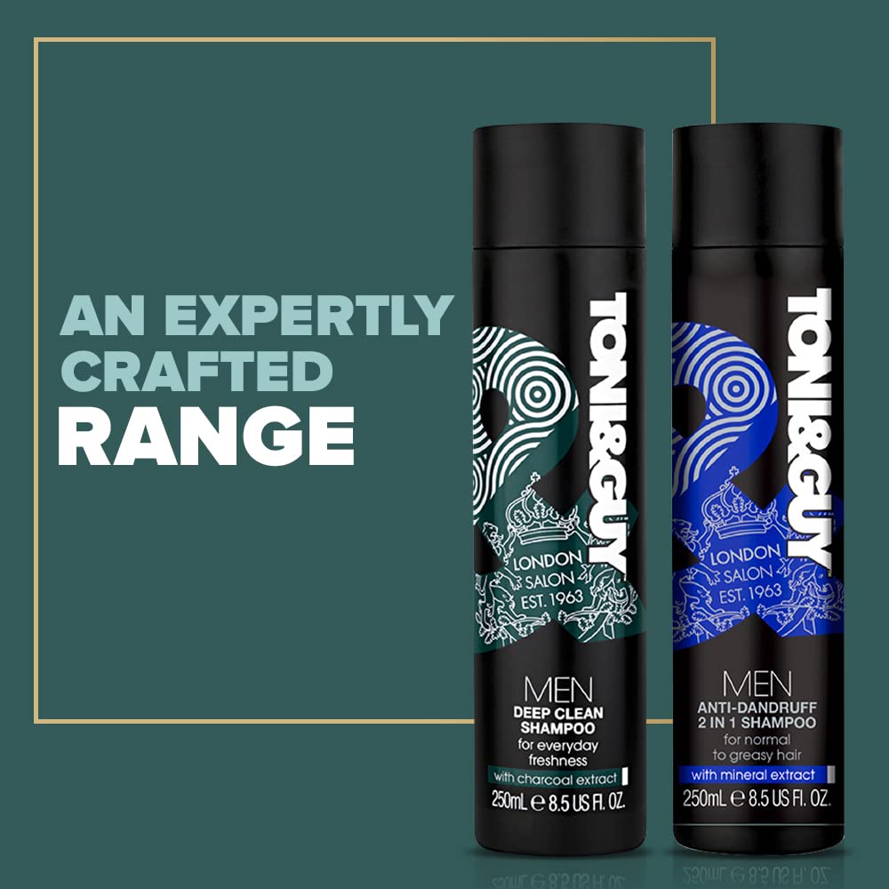 Toni&Guy Men Deep Clean Shampoo with Activated Charcoal – 250ml
