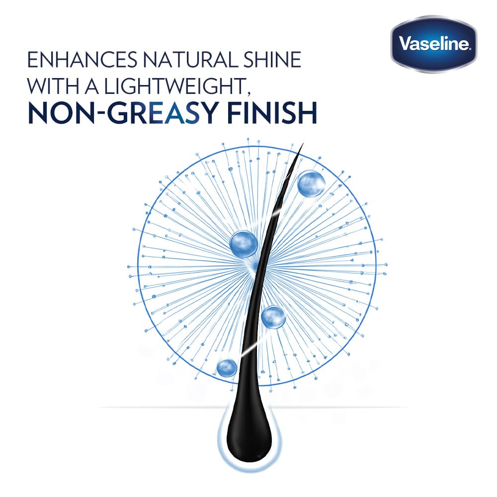 Vaseline Hair Tonic & Scalp Conditioner | Smoothes Hair | Locks In Moisture | Non-Greasy Shine | 200 ML