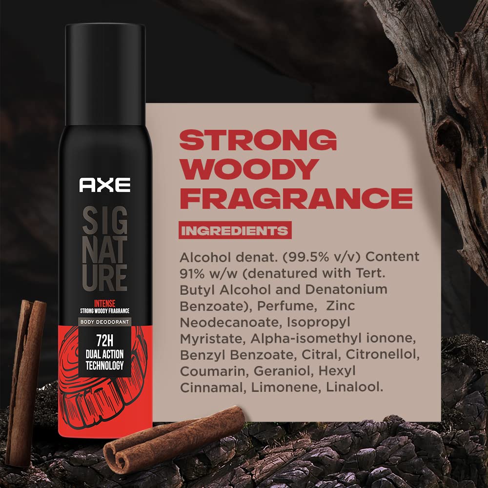 AXE Signature Intense Long Lasting No Gas Body Perfume Spray For Men