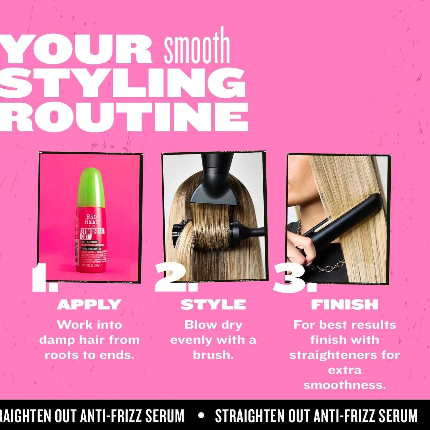 Bed Head Straighten Out Anti-Frizz Serum for Smooth & Shine