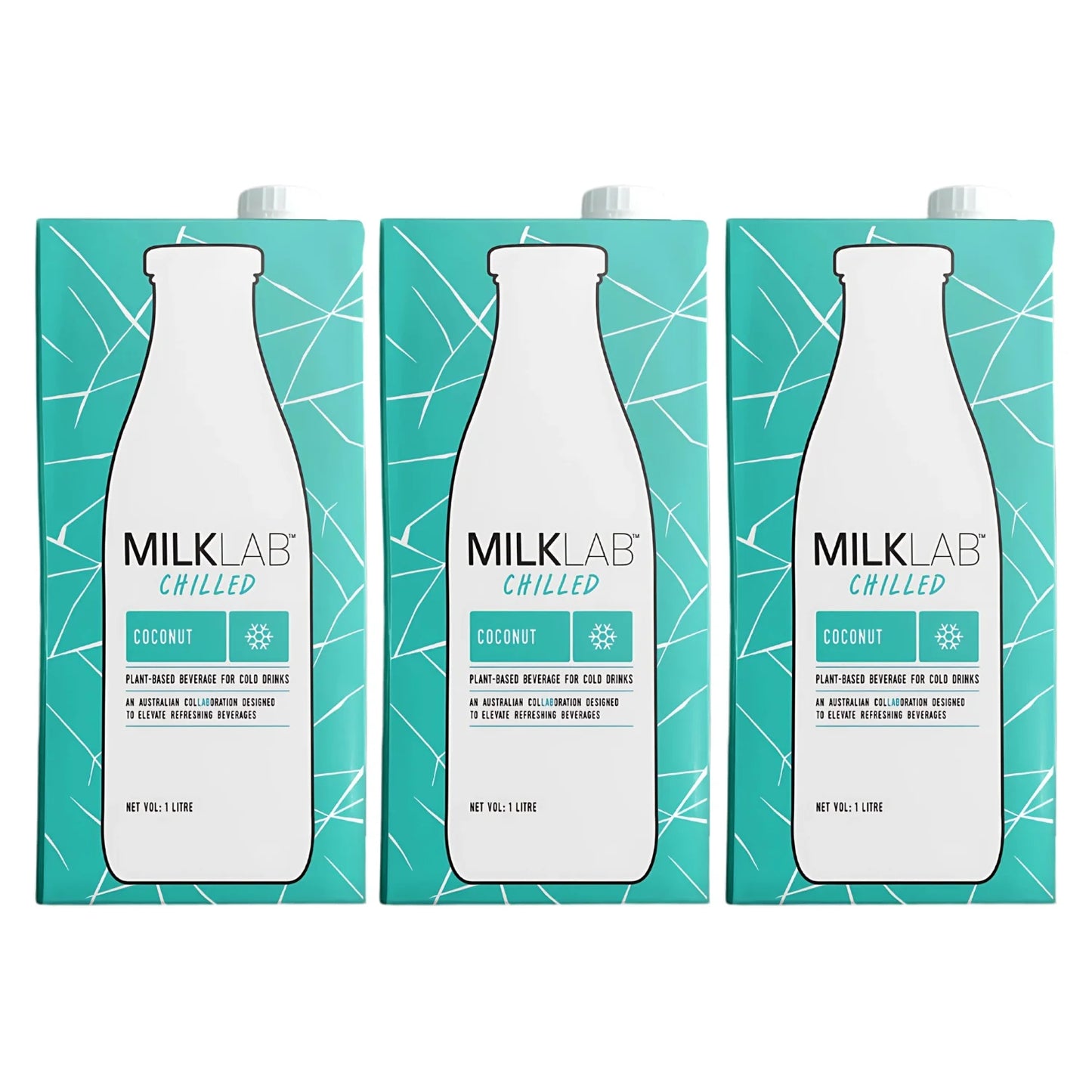 MILKLAB Coconut Milk | Lactose-Free | Vegan | 1 litres- Pack of 3