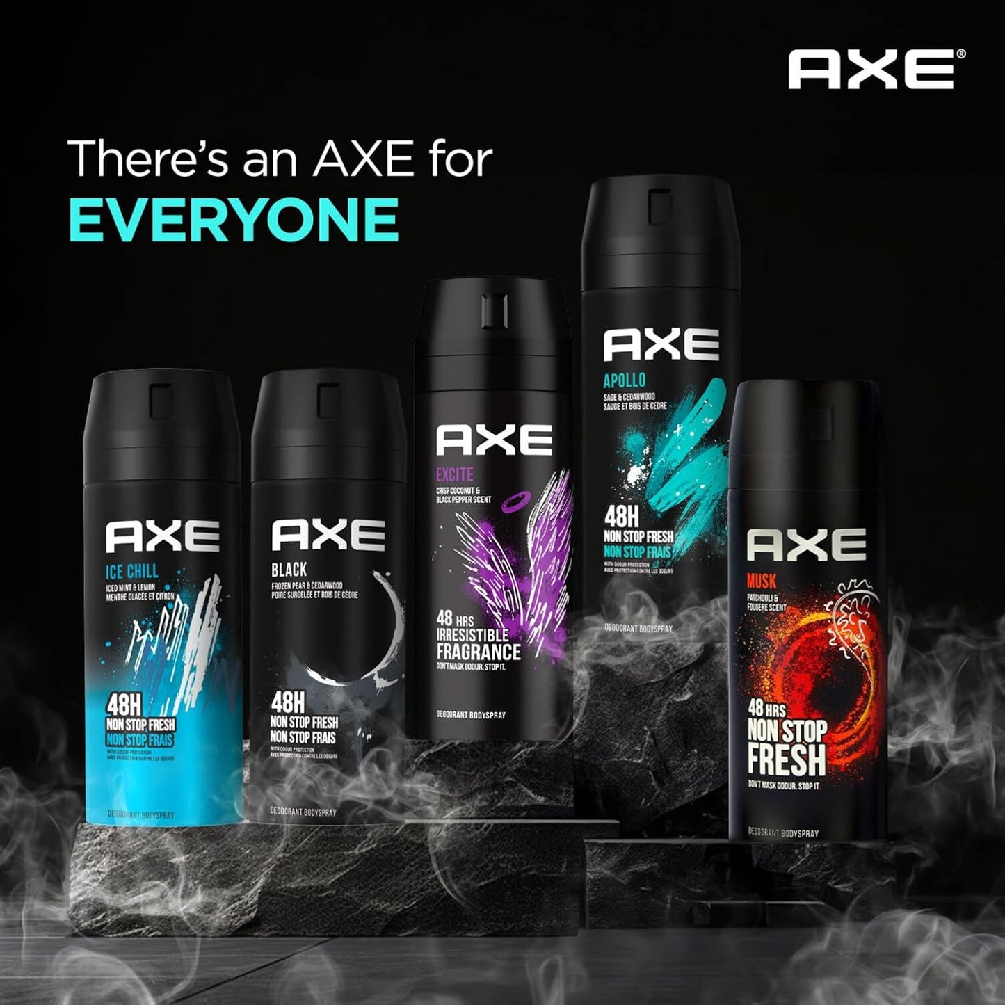Axe Apollo Sage & Cedarwood Deodorant Body Spray for Men | 48H* Odour Protection | Invigorating Scent|150ml