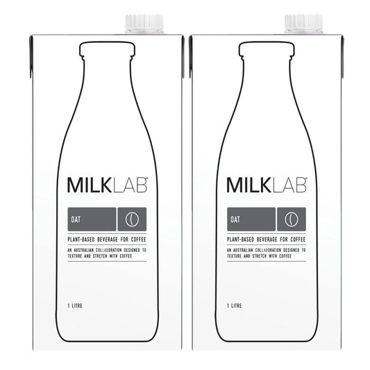 MILKLAB Oat Milk for lattes & more, Gluten-free Milk for a Healthier Choice, 1Litre- Pack of 2