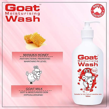 Goat - Moisturising Wash with Manuka Honey (500ml)