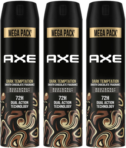 AXE - Dark Temptation Deodorant Spray for Men (215ml, Pack of 3)