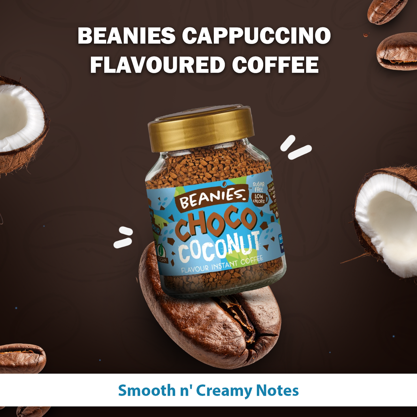 Beanies Choco Coconut Instant Coffee, 50g
