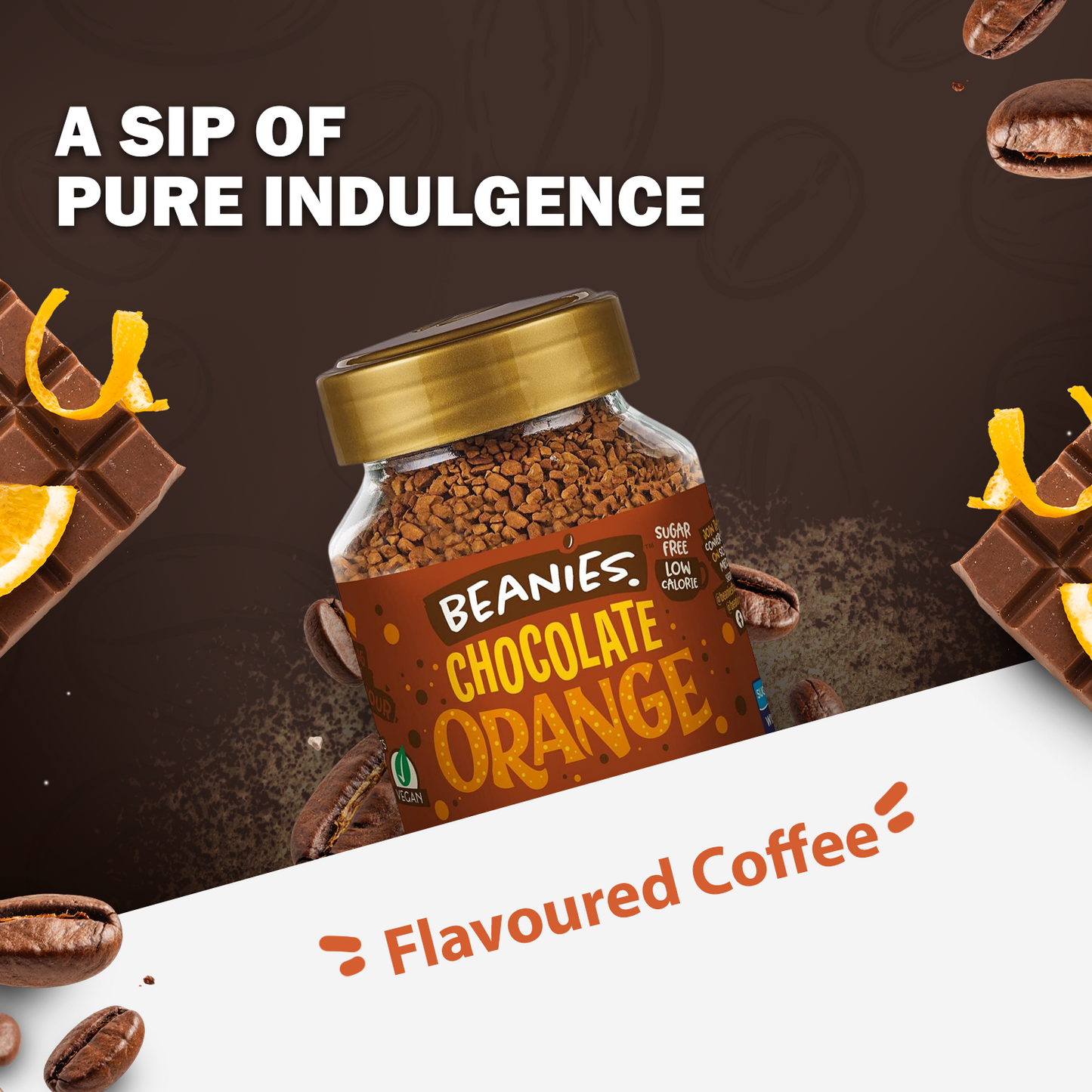 Beanies - Chocolate Orange Flavour Instant Coffee (50g)