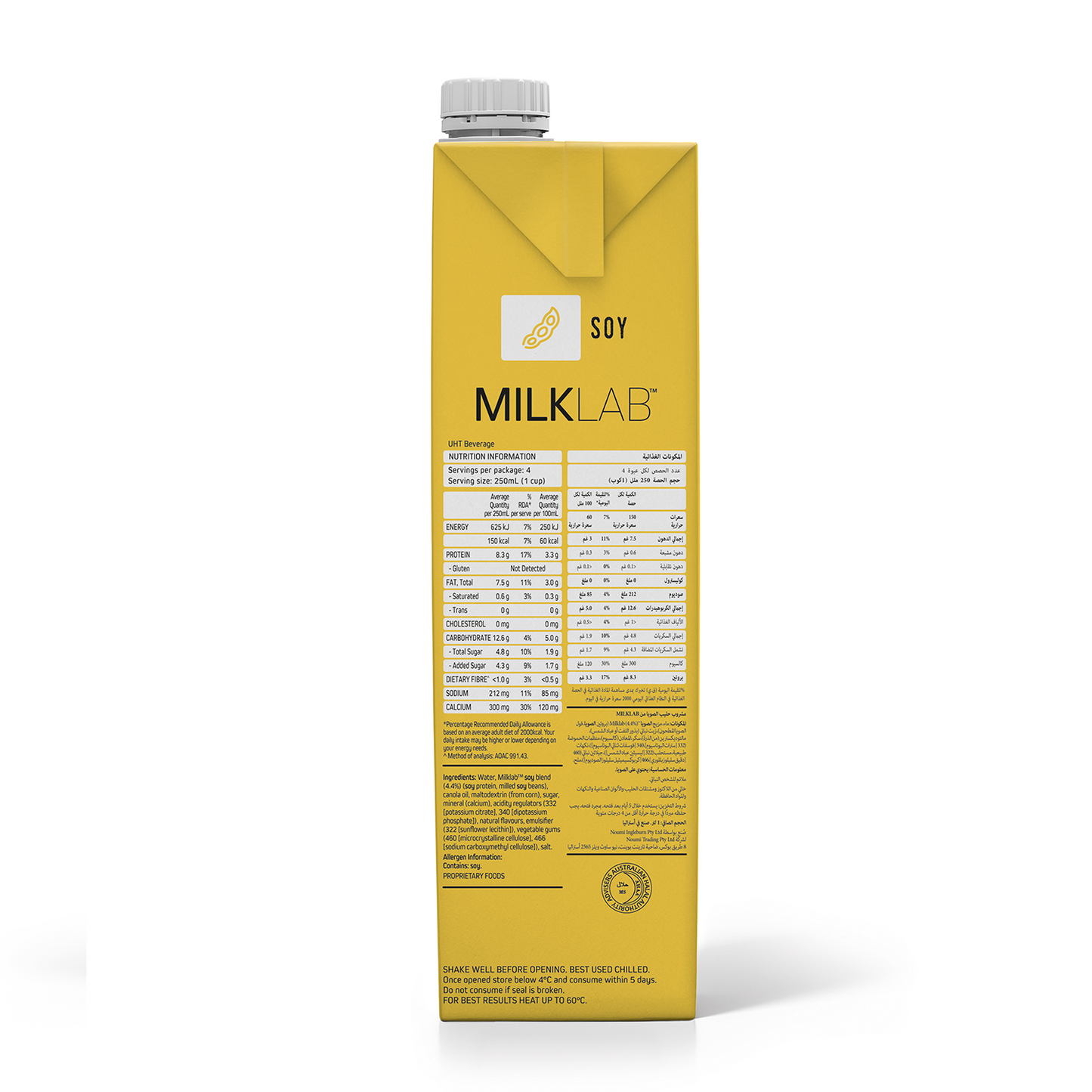 MILKLAB - Soy Milk | Plant Based | Vegan | Lactose Free Milk