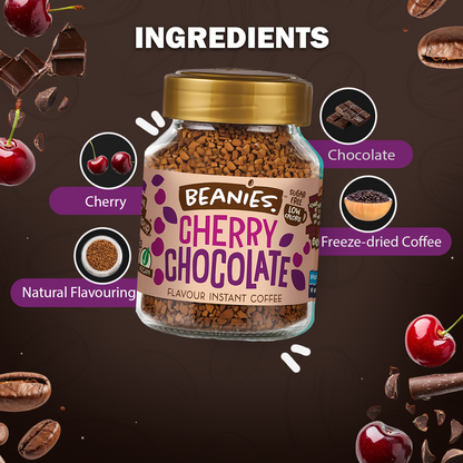 Beanies - Cherry Chocolate Flavour Instant Coffee (50g)