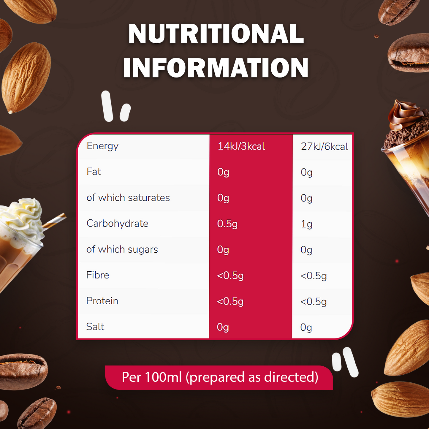 Beanies Amaretto Almond Flavour Instant Coffee, 50g