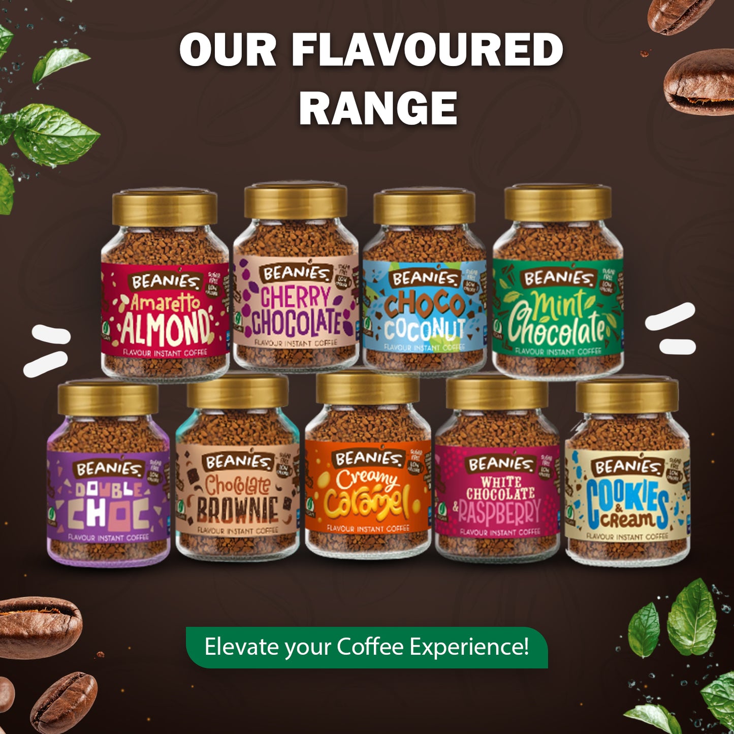 Beanies Mint Chocolate Flavour Instant Coffee, 50g