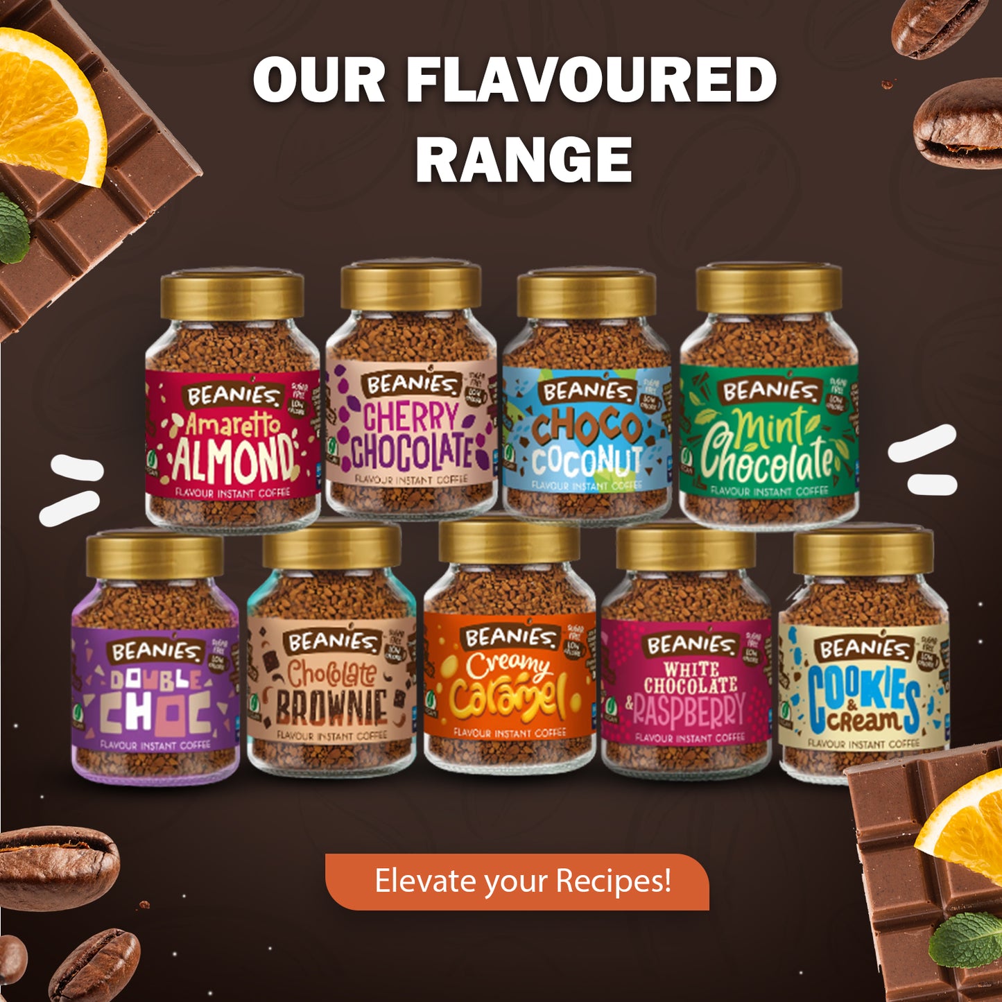 Beanies - Chocolate Orange Flavour Instant Coffee (50g)