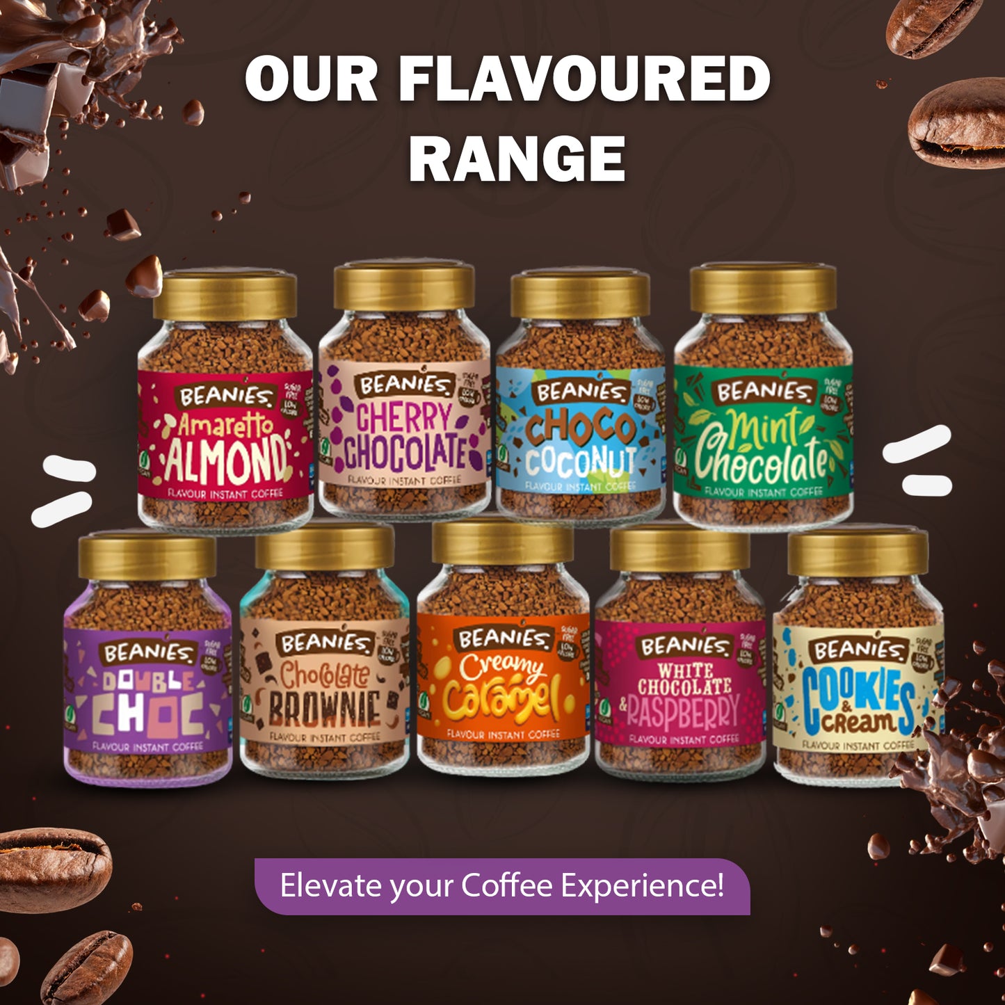 Beanies Double Chocolate Flavour Instant Coffee, 50g