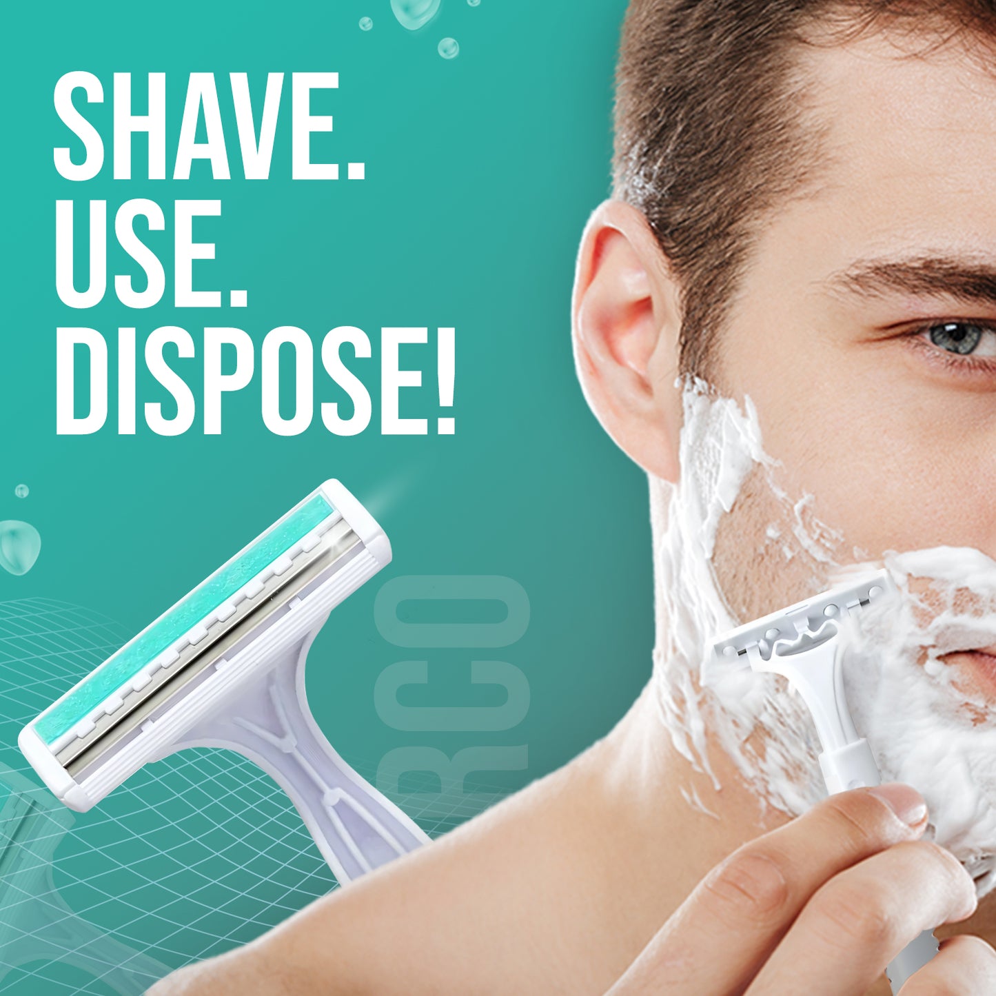 Dorco TG710 with Lubrastrip Pack of 24 (White)