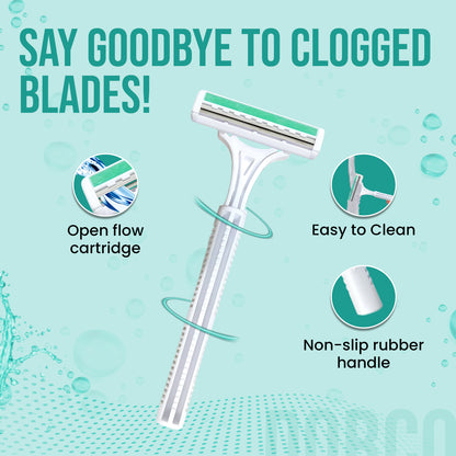 DORCO KLASS 2 (TG 702) Disposable Razor White with Lubra Pack of 25