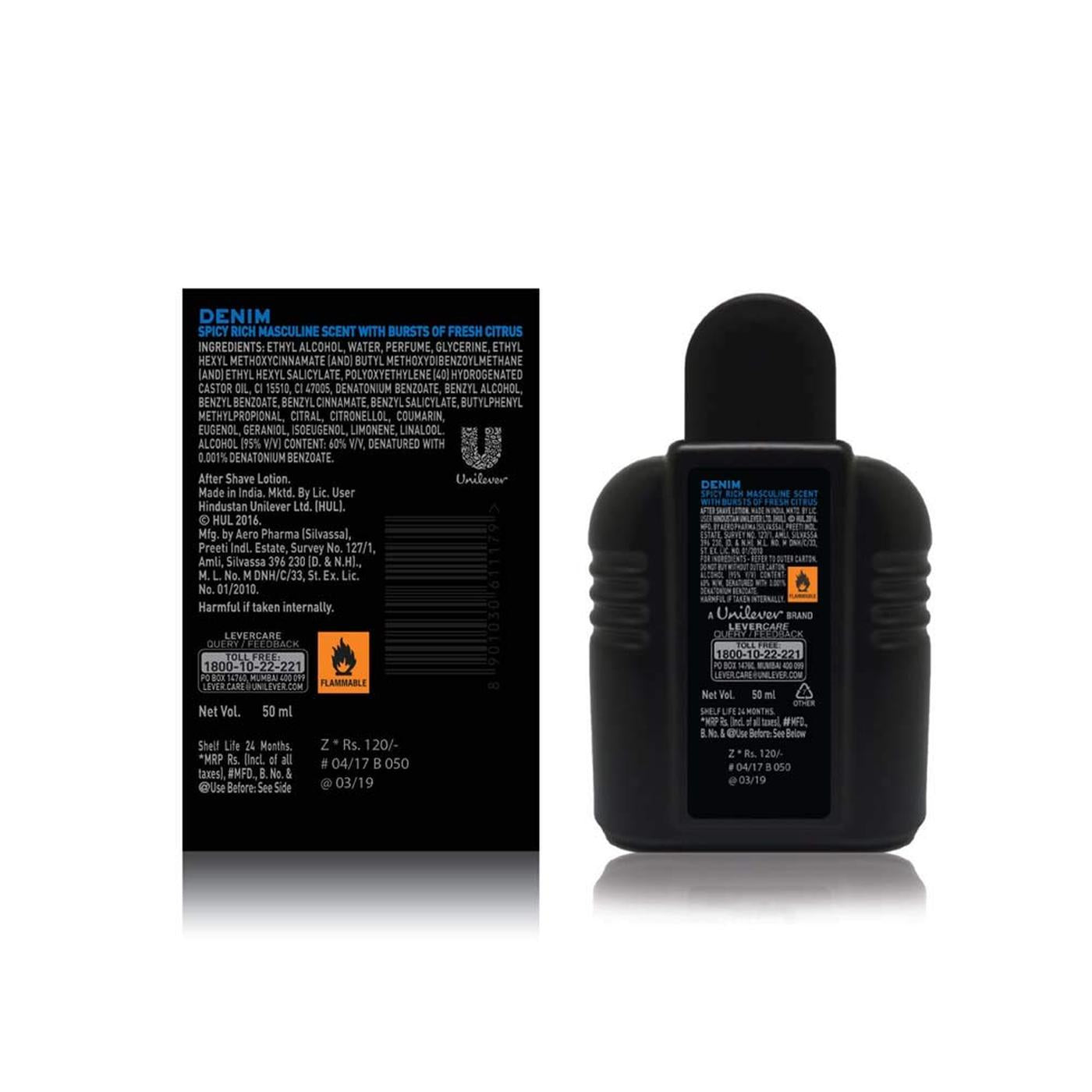 Axe Signature Denim After Shave Lotion 50 ml Pack of 2