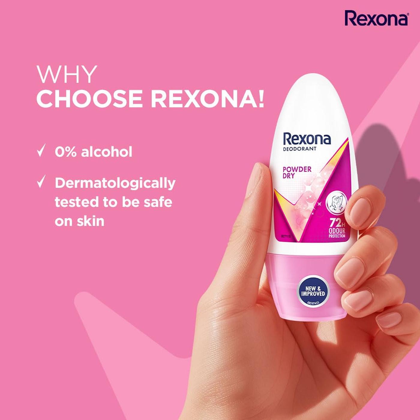 Rexona Powder Dry Roll On Deodorant Women 50 ml Pack of 2