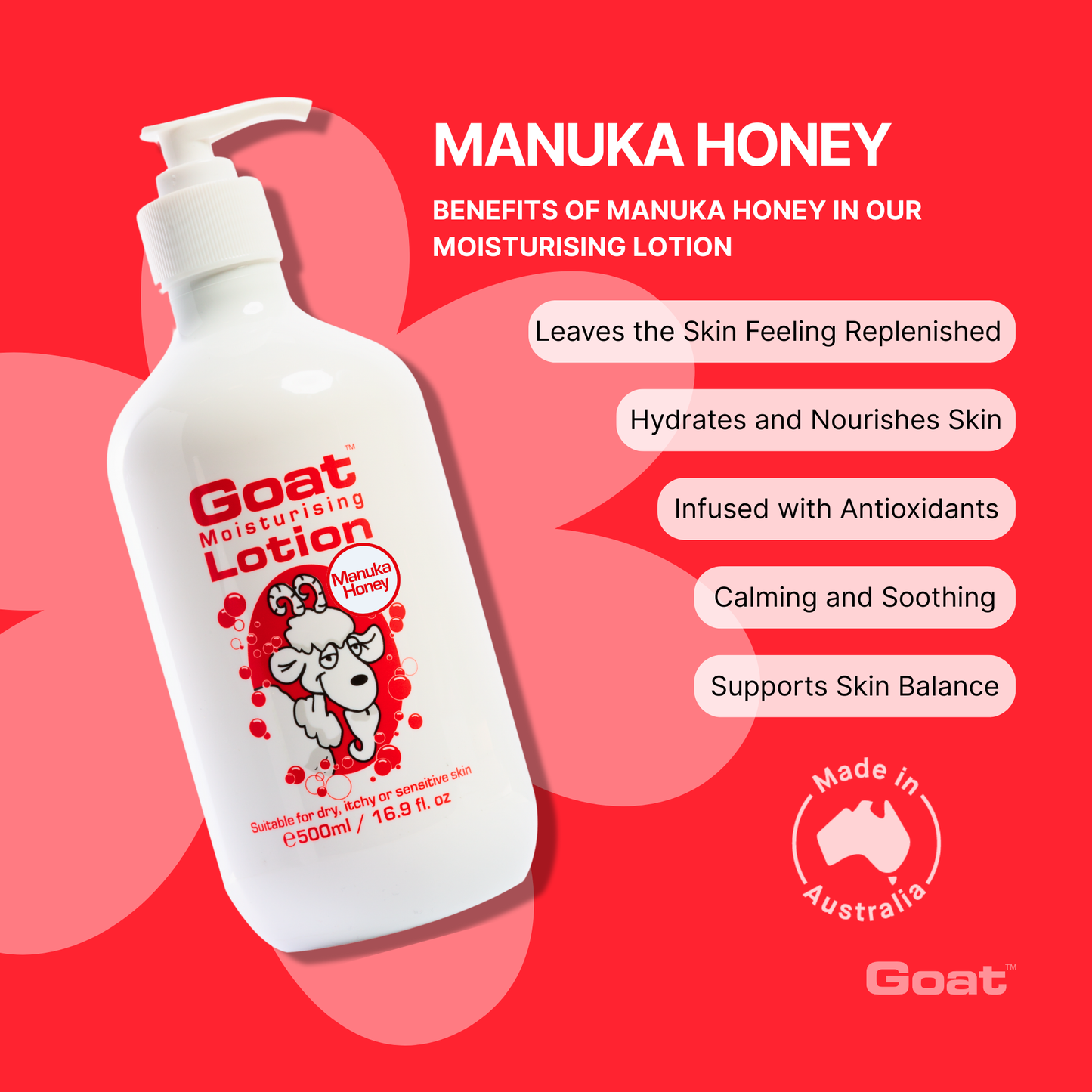 Goat - Moisturising Lotion Manuka Honey