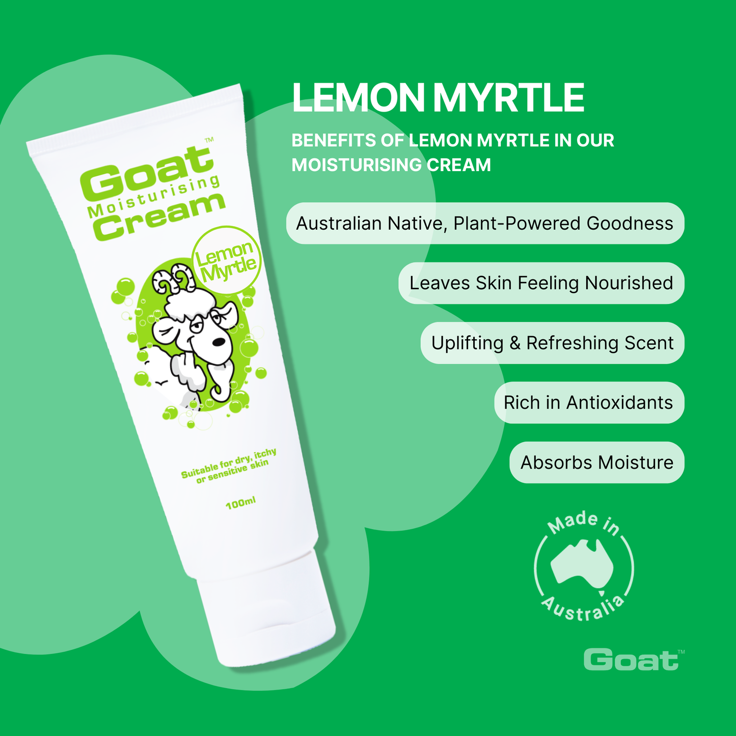 Goat - Moisturising Cream Lemon Myrtle