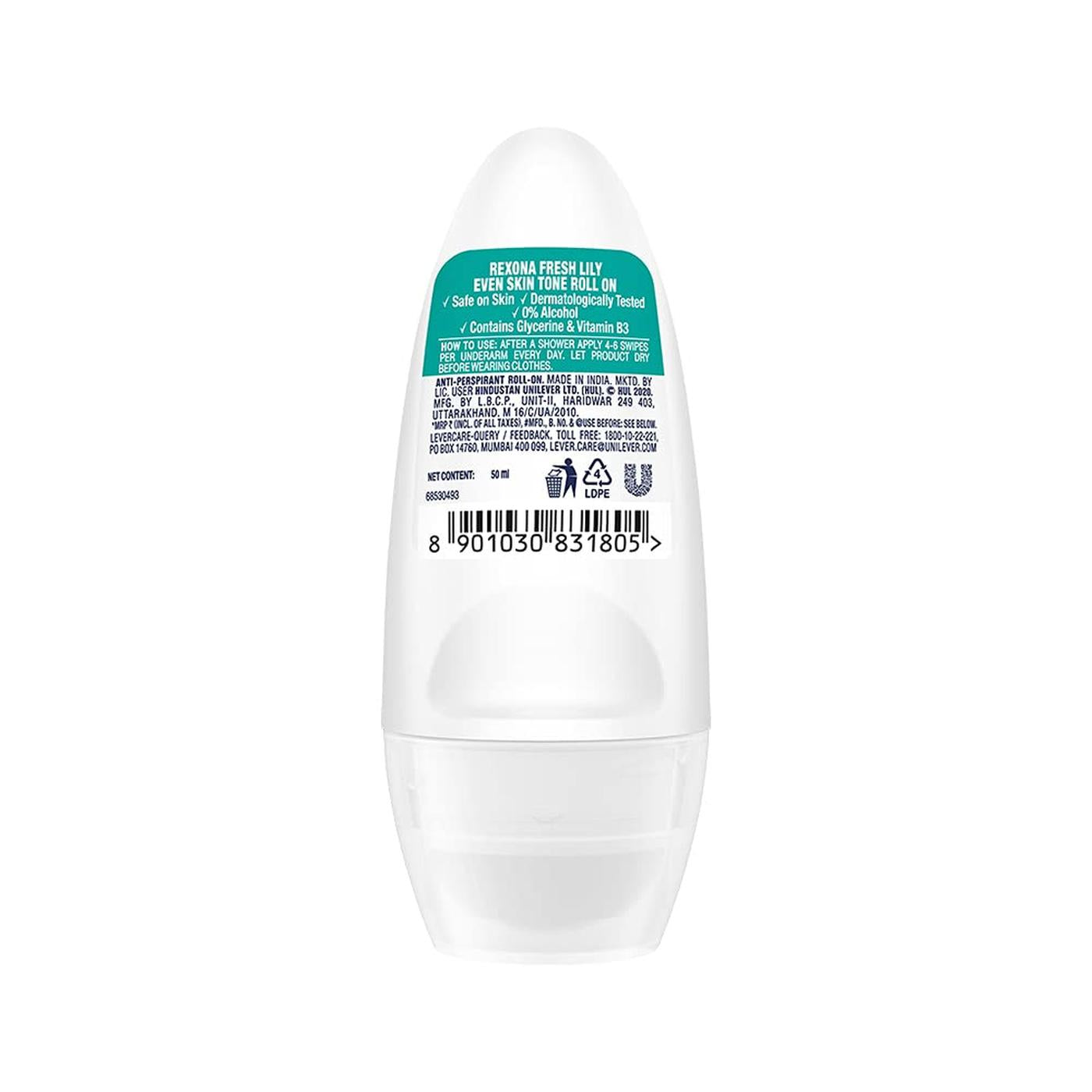 Rexona Fresh Lily Roll On Deodorant Women 50 ml Pack of 2