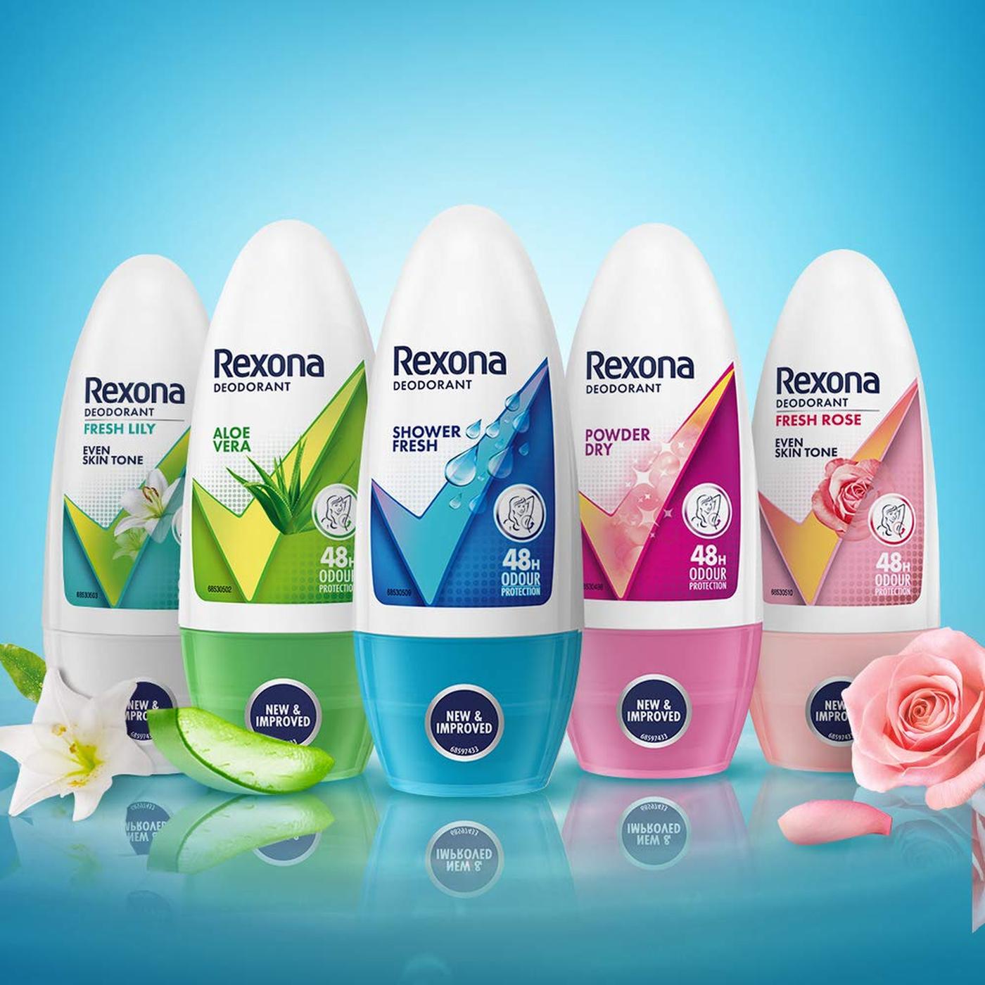 Rexona Fresh Lily Roll On Deodorant Women 50 ml Pack of 2