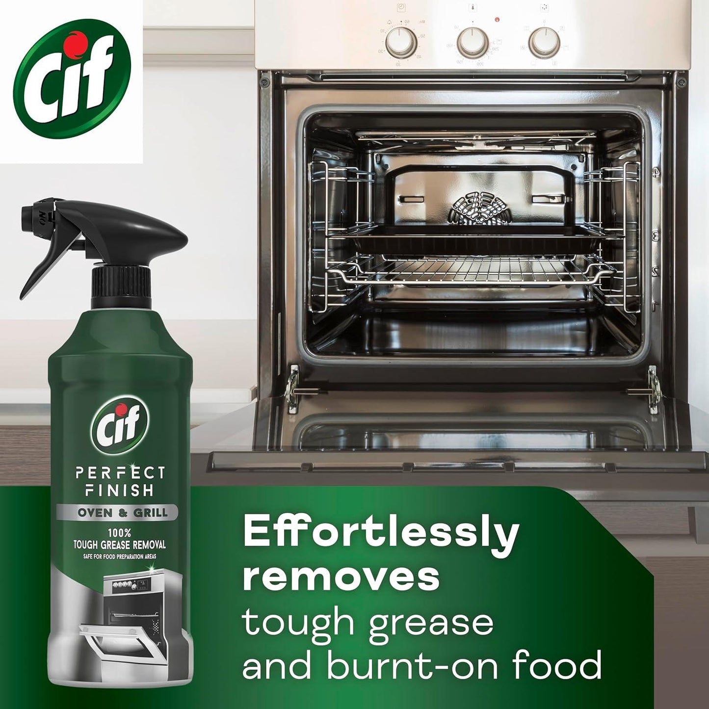 Cif Perfect Finish Oven & Grill Cleaner 435 ml Pack of 2